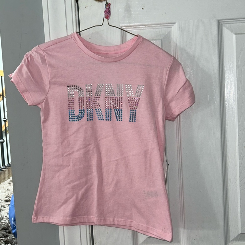 Pink dkny shirt nwt.